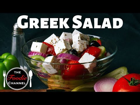 How To Make Traditional Greek Salad | Greek Salad Dressing Recipe | Authentic Greek Salad