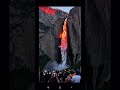 🌞 Nature’s Hidden Show: Yosemite’s Firefall Will Leave You Speechless! #yosemite #firefall