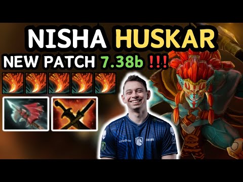 🔥 NEW PATCH 7.38b - Nisha HUSKAR Midlane Gameplay Perspective 🔥 - Dota 2