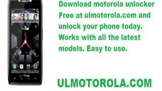 how to unlock a motorola razr v3 cell phone