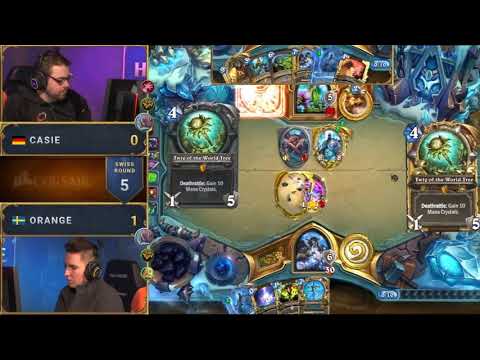 HCT Dreamhack Winter: Casie vs Orange - Hearthstone Sweden Grand Prix 2018 | Day 1 Swiss Stage R5