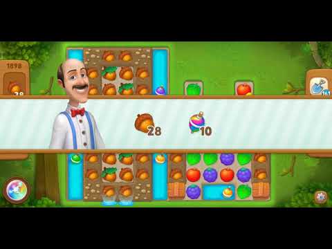 Gardenscapes Level 1898 Walkthrough "No Boosters Used"