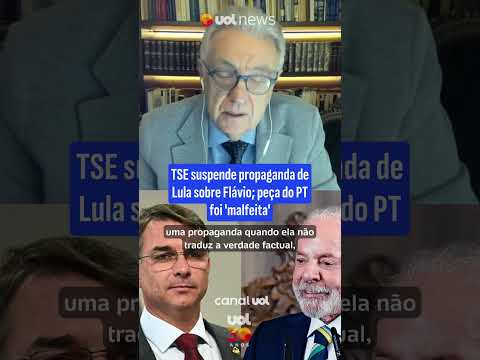 TSE suspende propaganda de Lula sobre Flávio; peça do PT foi ‘malfeita’