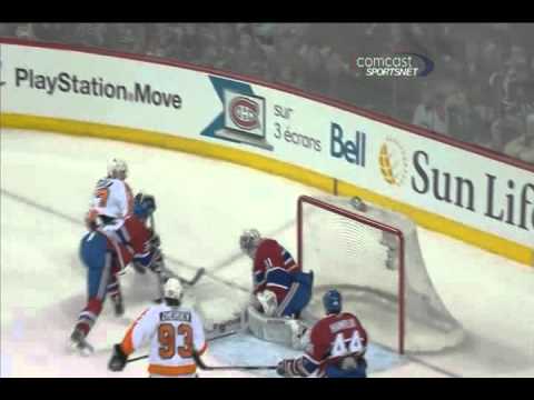 James van Riemsdyk scores again vs the Canadiens - 12-15-2010