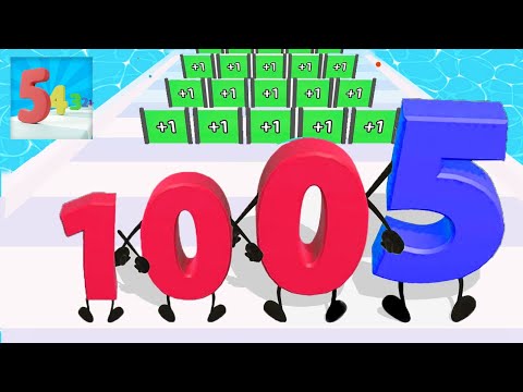 Satisfying Games⭐ SCALE NUMBER RUNNER  - New Shape Jelly Walkthrough Games Mobiles (Part 9)