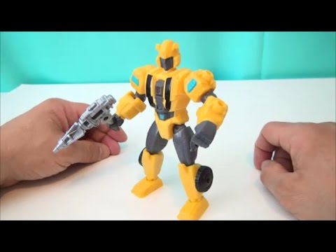 TRANSFORMERS BUMBLEBEE HERO MASHERS PLAYSET VIDEO TOY REVIEW