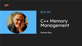 Download the video "C++ Memory Management I Patrice Roy I Interview I Packt"