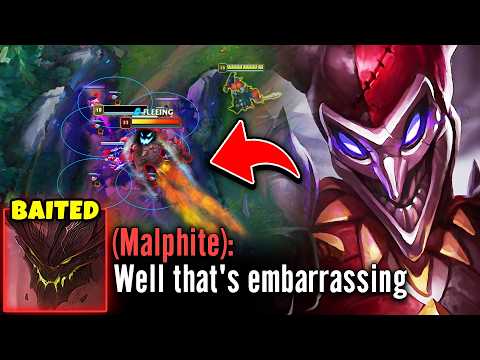 This Malphite will remember this Shaco bait for the rest of his life...