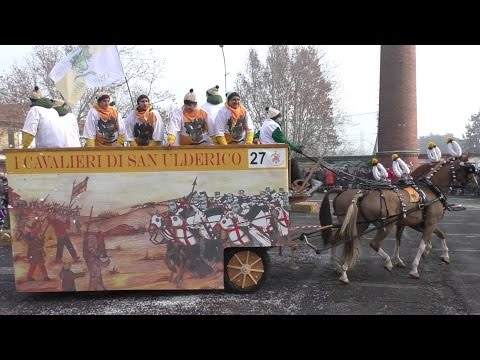 I Cavalieri di Sant´Ulderico carro da getto - Carnevale Ivrea 2016
