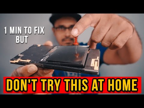 How I Repair Swollen Battery in a minute - DONT TRY AT HOME