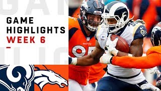 Rams vs. Broncos Week 6 Highlights | NFL 2018