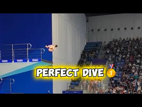 Splashless Perfect Dive - Quan Hong Chan, Asian Games.