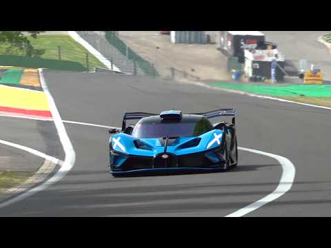 1825HP Bugatti Bolide W16 Exhaust Sounds FLATOUT at Spa Francorchamps!