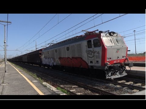 E652.159 + Treno dell'acqua vuoto, in transito a Campoleone!