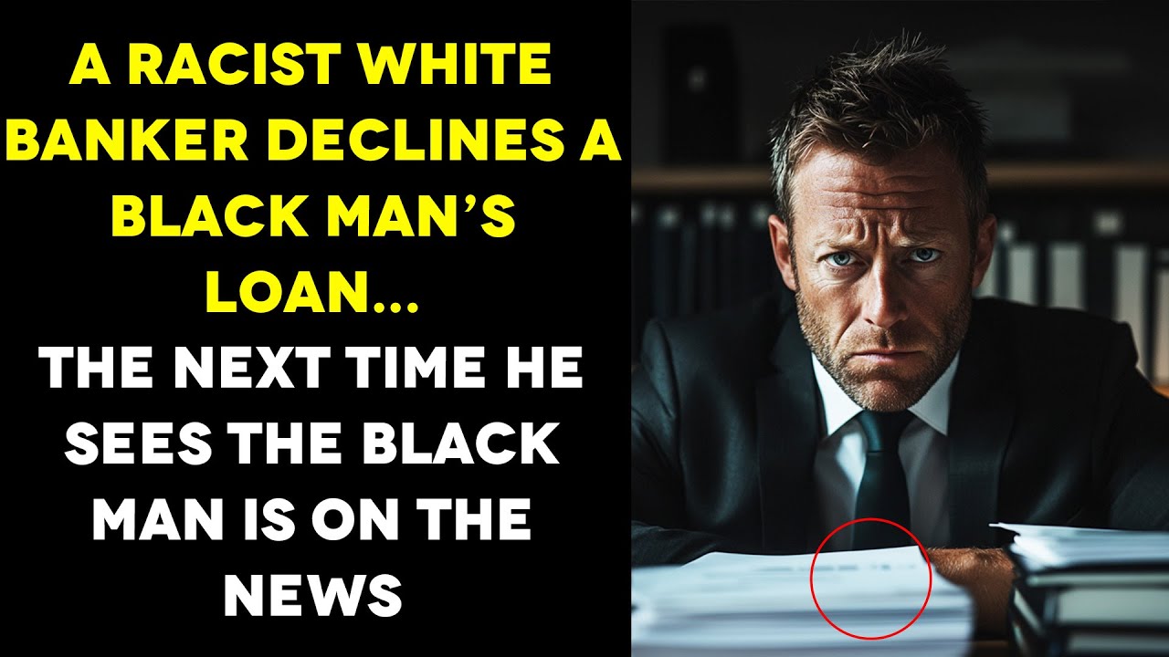 A Racist White Banker Declines A Black Man's Loan, The Next Day He Sees The Black Man In The News