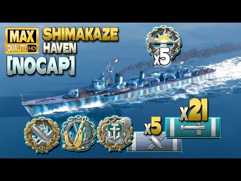 Destroyer Shimakaze: Starts perfect on map Haven [NOCAP] - World of Warships