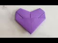 How To Make An Origami Heart Shape Note Folding A Love Letter Into A Heart