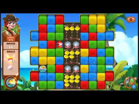 Lost Island Blast Adventure Level 671 - NO BOOSTERS 🏝️ | SKILLGAMING ✔️