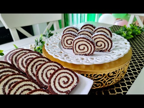 Ruladă de biscuiți cu cremă de cocos - simplă, rapidă și de mare efect| Pasiune & Savoare