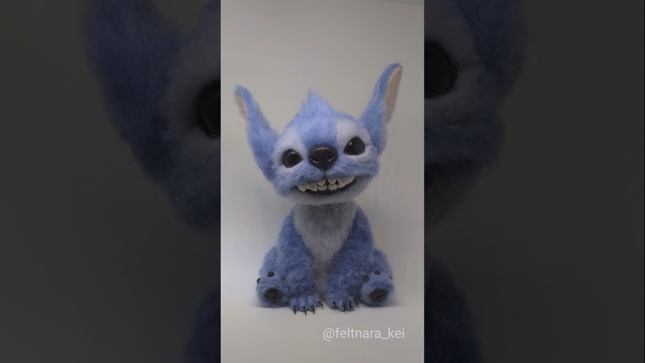 Needle Felting Stitch | Lilo & Stitch | 릴로 & 스티치 만들기 #disney #Stitch #liloandstitch