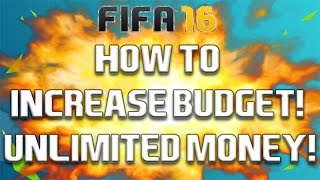 FIFA 16 - CAREER MODE TUTORIAL! HOW TO INCREASE BUDGET, UNLIMITED MONEY!