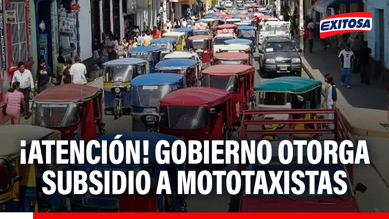 🔴🔵 Gobierno oficializa subsidio para mototaxistas de Loreto, Ucayali y Madre de Dios