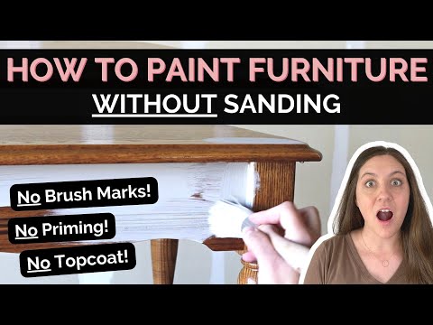 How to Paint Furniture WITHOUT Sanding | No Brush Marks - No Priming - No Topcoat