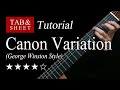 Canon Variation Guitar Lesson TAB