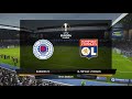 RANGERS v LYON | UEFA EUROPA LEAGUE 2021/22 | Realistic Gameplay