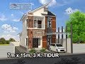 Top Rumah Minimalis Lantai 2 Modern House 7x15 3 K Tidur, Video desain rumah minimalis 7x15 2 lantai viral!
