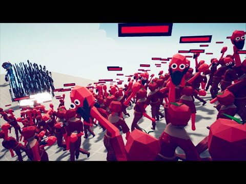 🍎100x APPLE THROWER THROWING APPLE MAN vs GOD UNITS - Totally Accurate Battle Simulator TABS
