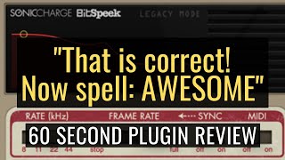 Video thumbnail for SonicCharge Bitspeek VST - 60 Second Plugin Review by Solid Audioworks