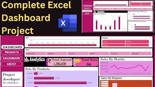 Download the video "Salesman analysis Excel dashboard project | Realtime excel dashboard project"