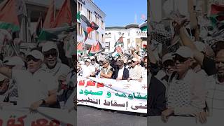 شعارات المسيرة الوطنية بالرباط للتضامن مع غزة thumbnail