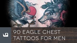 90 Eagle Chest Tattoos For Men