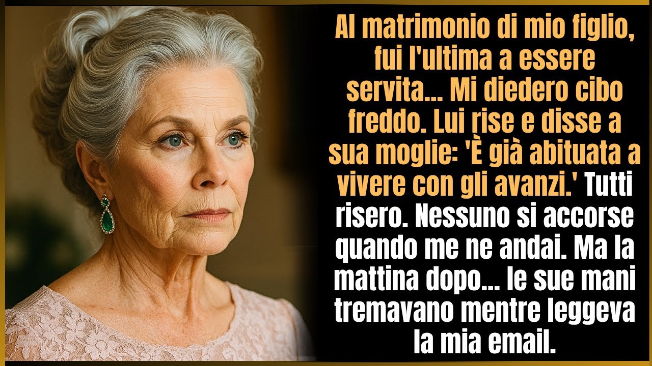 Al matrimonio di mio figlio, tutti mangiarono bene… tranne me. Solo avanzi freddi per me.