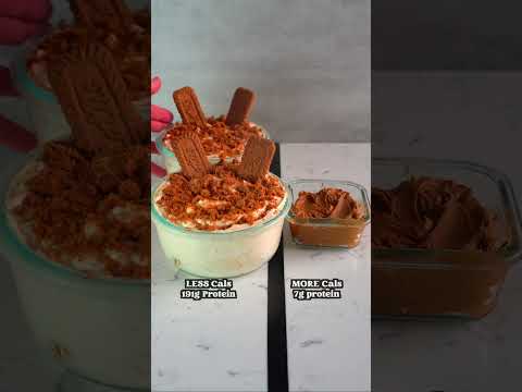 Low Calorie, High Protein No Bake Biscoff Cheesecake (UNDER 5 minutes)