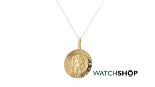 Jewellery Essentials Ladies' 9ct Gold St Christopher Pendant (AJ-14410163)
