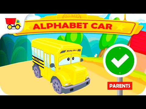 Alphabet Car: Learn ABC's - learn words toddlers - kids car games - YouTube