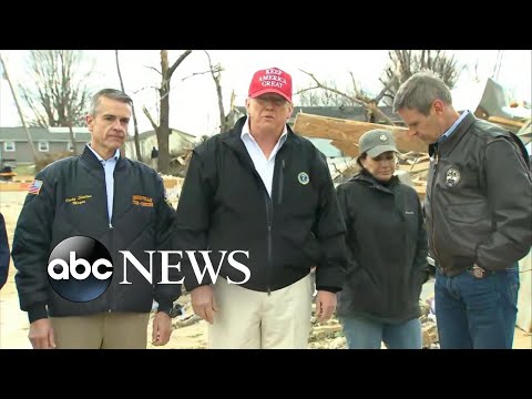 トランプ大統領がテネシー州の竜巻被害を調査 l ABCニュース (President Trump surveys Tennessee tornado damage l ABC News)