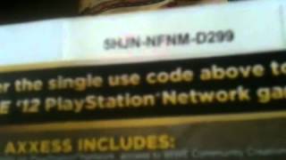 Wwe12 online access code