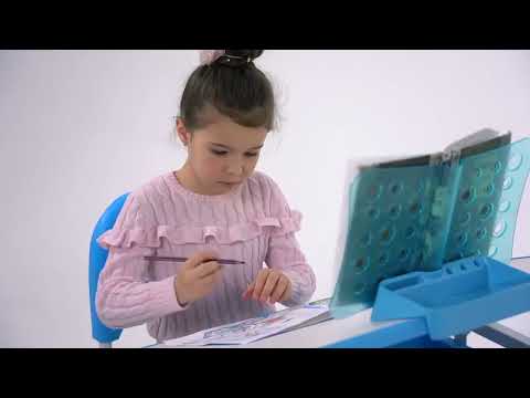 Детский стол-трансформер RIFFORMA SET-10, розовый в Южно-Сахалинске - видео 3