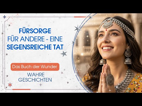 FÜRSORGE FÜR ANDERE - EINE SEGENSREICHE TAT. Das Buch der Wunder. WAHRE GESCHICHTEN