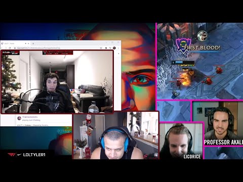 Tyler1 Reacts to Trainwreckstv | Phreak roasts Prof.Akali | LoL Moments