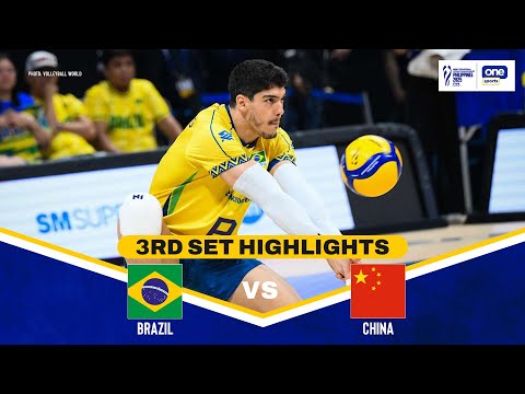 CHINA vs. BRAZIL | SET 3 HIGHLIGHTS | 2025 FIVB MEN’S WORLD CHAMPIONSHIP | SEPT 14, 2025