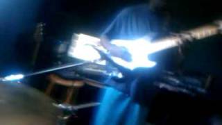 Drum's Eye View:  DJ Fast4ward solos on guitar while DJ Selector Sam plays drums and films