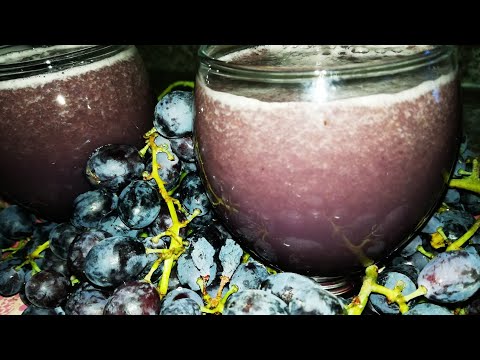 Как сделать виноградный сок дома легко и просто.