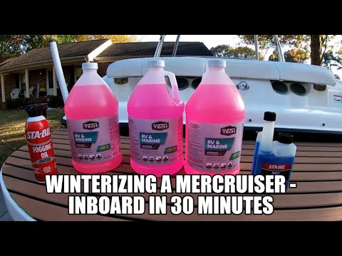 So machen Sie Ihren Mercruiser-/Innenbordmotor in 30 Minuten winterfest! (Super einfach)