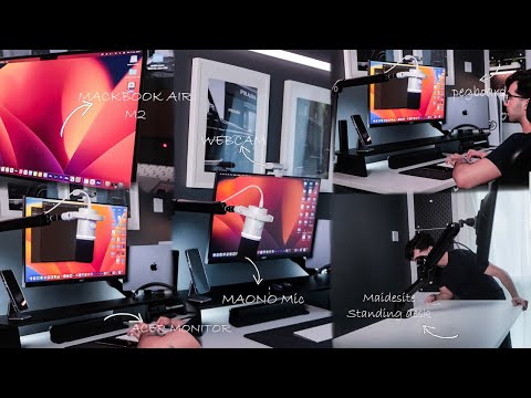 The Ultimate Productivity Desk Setup Makeover 2023 - DIY Workspace Transformation + Desk Tour