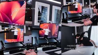 The Ultimate Productivity Desk Setup Makeover 2023 - DIY Workspace Transformation + Desk Tour